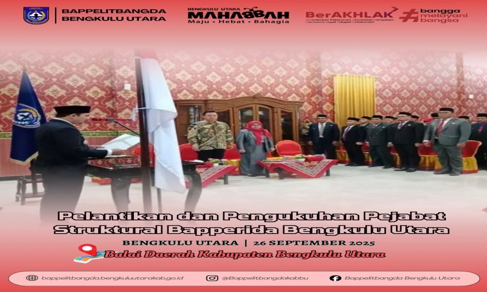 pelantikan-dan-pengukuhan-pejabat-struktural-bapperida-bengkulu-utara